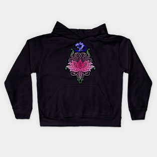 OM: Lotus Rangoli Kids Hoodie